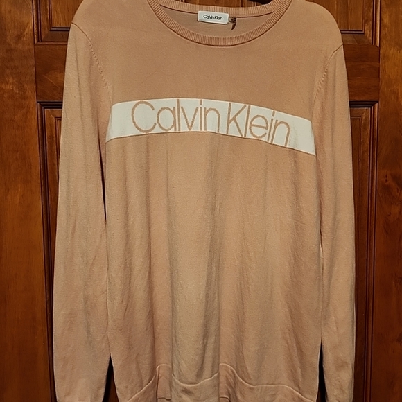 Calvin Klein Woman's Size L soft logo block designer knit sweater - Picture 9 of 9